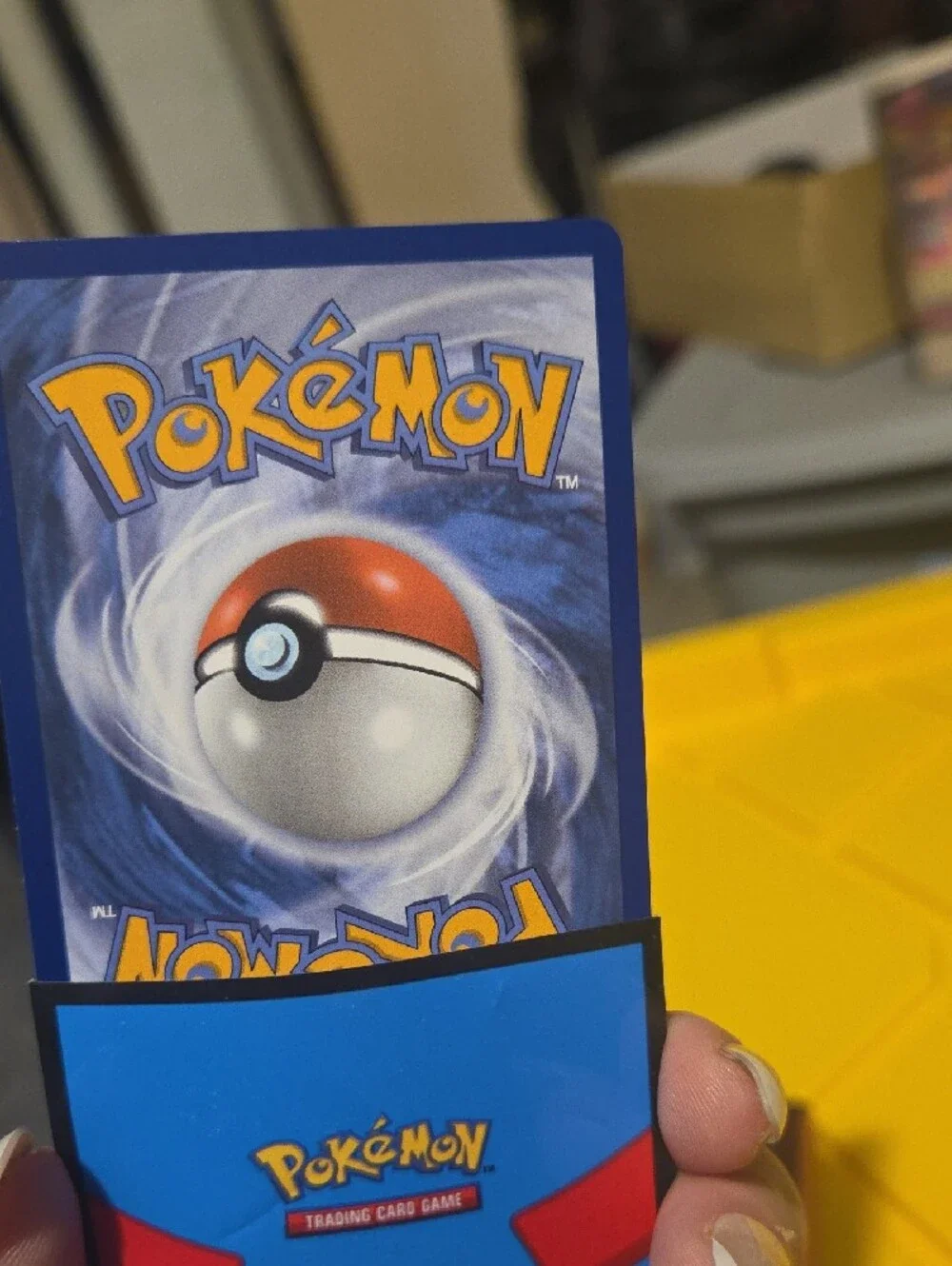 Pokemon Mega Starmie EX Holographic Card - Yellow, Blue, Pink